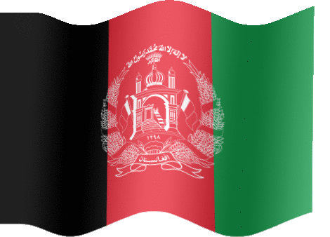 Very Big animated flag of Afghanistan