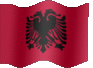 Medium animated flag of Albania