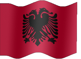Extra Large animated flag of Albania