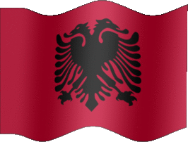 Extra Large still flag of Albania