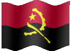 Large animated flag of Angola