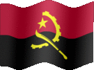 Large still flag of Angola