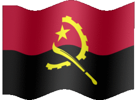 Extra Large animated flag of Angola