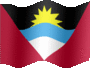 Animated Antigua and Barbuda flags