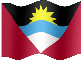 Extra Large animated flag of Antigua and Barbuda