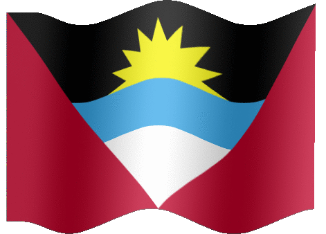 Very Big animated flag of Antigua and Barbuda