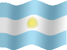Large still flag of Argentina