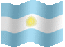Medium animated flag of Argentina