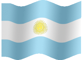 Extra Large animated flag of Argentina