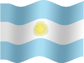 Extra Large still flag of Argentina
