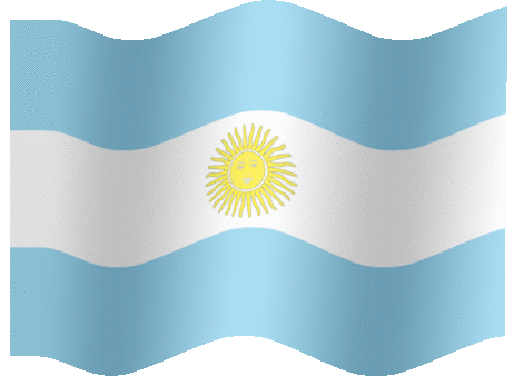 Very Big animated flag of Argentina