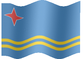 Extra Large animated flag of Aruba