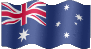 Large animated flag of Australia