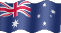 Animated Australia flags