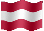 Large animated flag of Austria