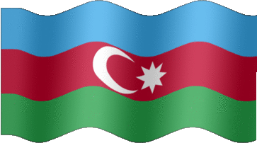 Extra Large still flag of Azerbaijan