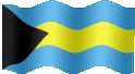 Medium animated flag of Bahamas, The