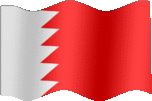 Large still flag of Bahrain