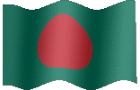 Large animated flag of Bangladesh