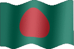 Large still flag of Bangladesh