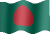 Animated Bangladesh flags