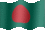 Small still flag of Bangladesh