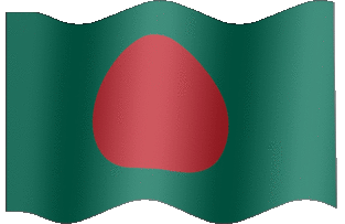 Extra Large animated flag of Bangladesh