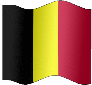 Very Big animated flag of Belgium