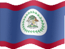 Large still flag of Belize