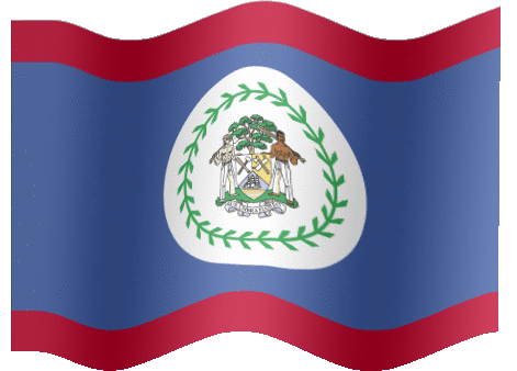 Very Big animated flag of Belize