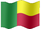 Large animated flag of Benin