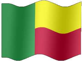Extra Large animated flag of Benin