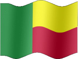 Extra Large still flag of Benin