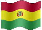 Large animated flag of Bolivia