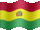 Small still flag of Bolivia