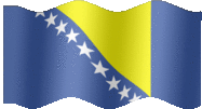 Large animated flag of Bosnia and Herzegovina