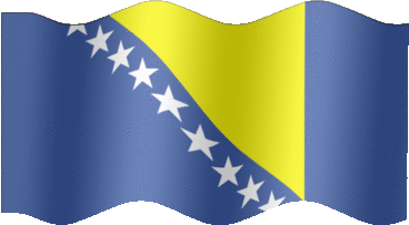 Extra Large still flag of Bosnia and Herzegovina