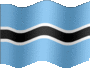 Animated Botswana flags