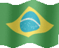 Medium still flag of Brazil
