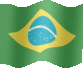 Animated Brazil flags