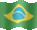 Small still flag of Brazil
