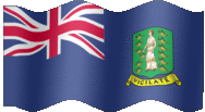 Large animated flag of British Virgin Islands