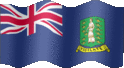 Animated British Virgin Islands flags