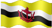 Large animated flag of Brunei