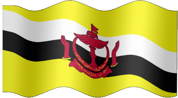 Very Big animated flag of Brunei