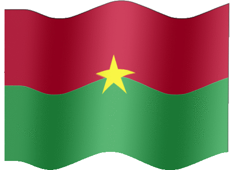 Very Big animated flag of Burkina Faso