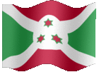 Large animated flag of Burundi