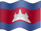 Large still flag of Cambodia