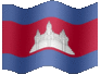 Medium animated flag of Cambodia