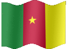 Large animated flag of Cameroon